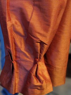 Persimmon Ribbed Rust Colored Drapes