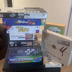 Assorted Board Games And Puzzles