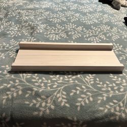 2 White Washed Floating Shelves 