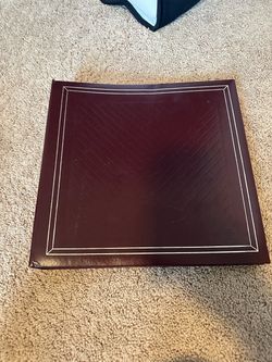 Burgundy 3-Ring Photo Album Binder