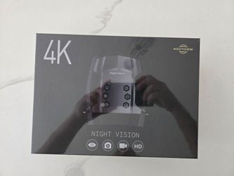 4K Night Vision Binoculars 40MP, 2625FT Range, 8X Zoom, F1.0, IR Modes