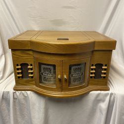 Philco Record Player Vinyl CD Cassette AM FM Radio. All Works Great