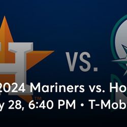2 Mariners Tickets 