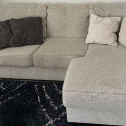Living Spaces Marcos Sofa With Reversible Chaise