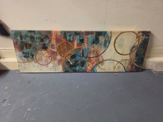 Large Abstract Panoramic Canvas Wall Art