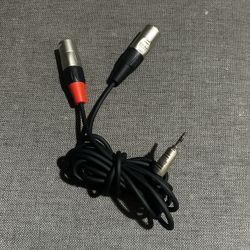 3.5 mm aux jack to 2 XLR Output