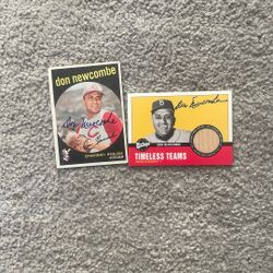 Don Newcombe Signed Cards