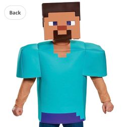 Disguise Minecraft Steve Classic Costume 7-8 years old