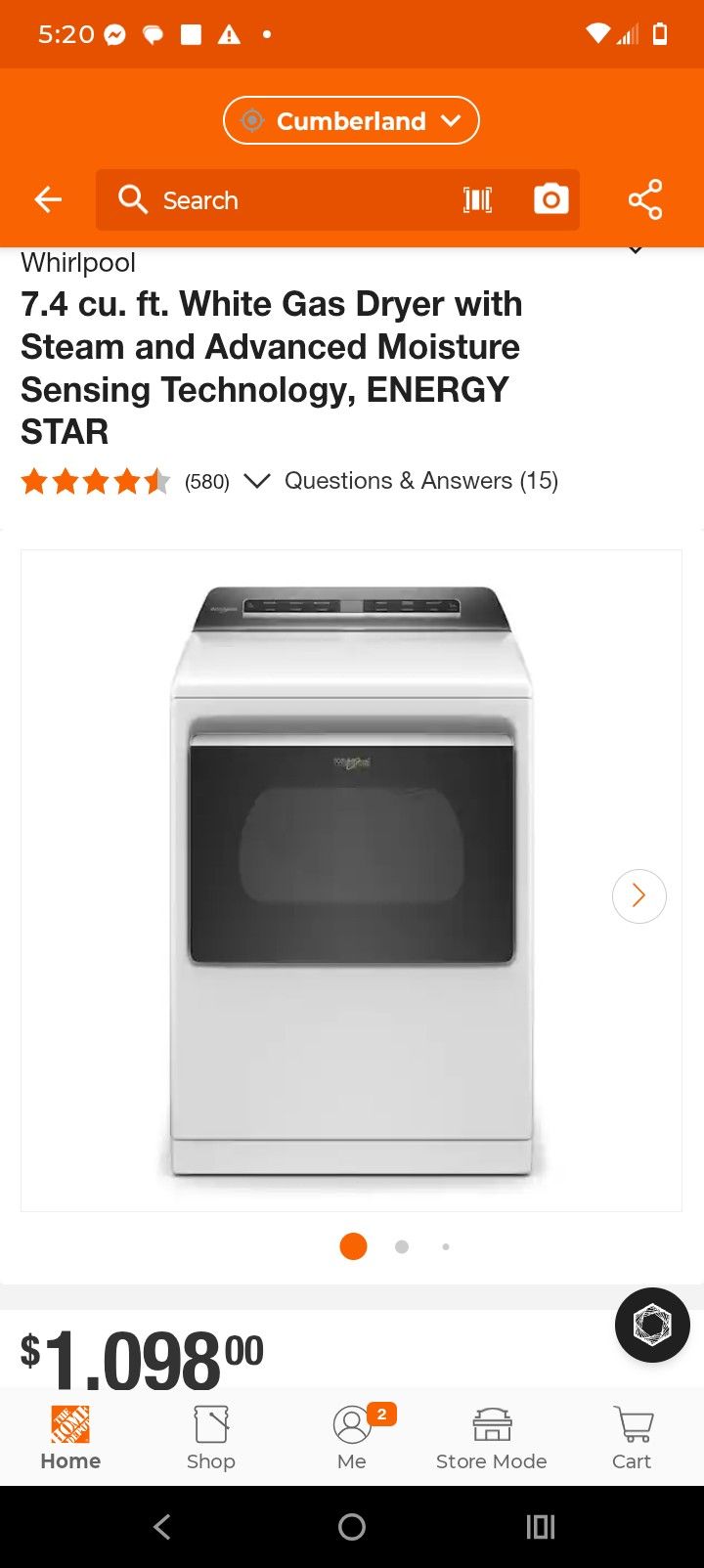 Whirlpool Smart Gas Dryers🔥🔥🔥