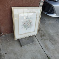 Mary bertrand Floral Framed