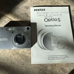 Pentax Optio S - In Box - Great Starter Camera For Kids 