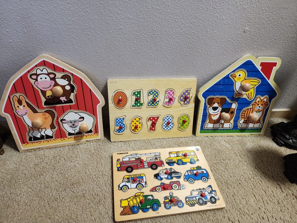 4 Melissa And Doug Puzzles