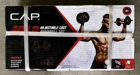 CAP 40 lb Pound Cast Iron Dumbbells x2 dumbbell BRAND NEW IN BOX