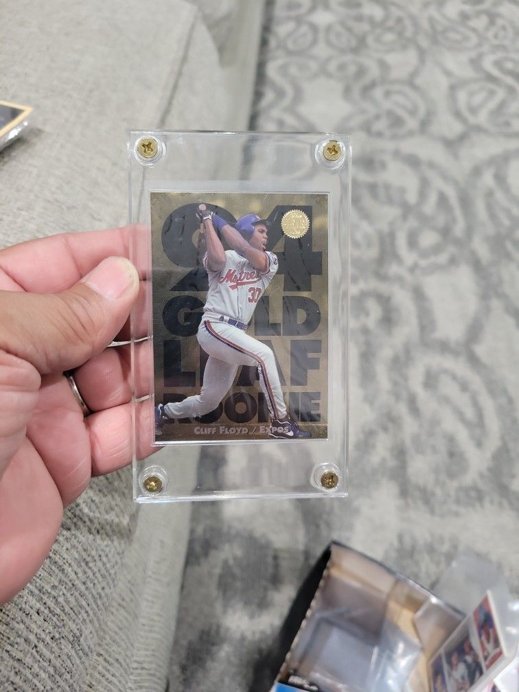 Cliff Floyd /(expos) Glod Leaf Rookie Baseball Card