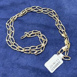 Unisex Fancy Chain 14k Yellow Gold