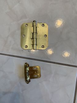 Brass cabinet and door hinges