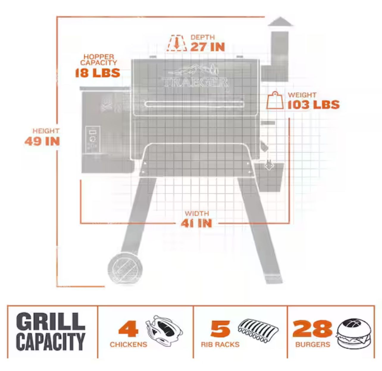 Traeger Pro Series 22 Pellet Grill in Bronze