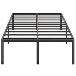 14 Inch Tall Cal King  Bed Frame .  Heavy Duty King Size Metal Platform Bed. 