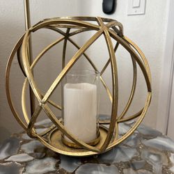 Gold Candle Holder 
