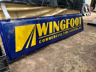 Vintage Wingfoot Commercial Tire Systems Illuminated Sign!