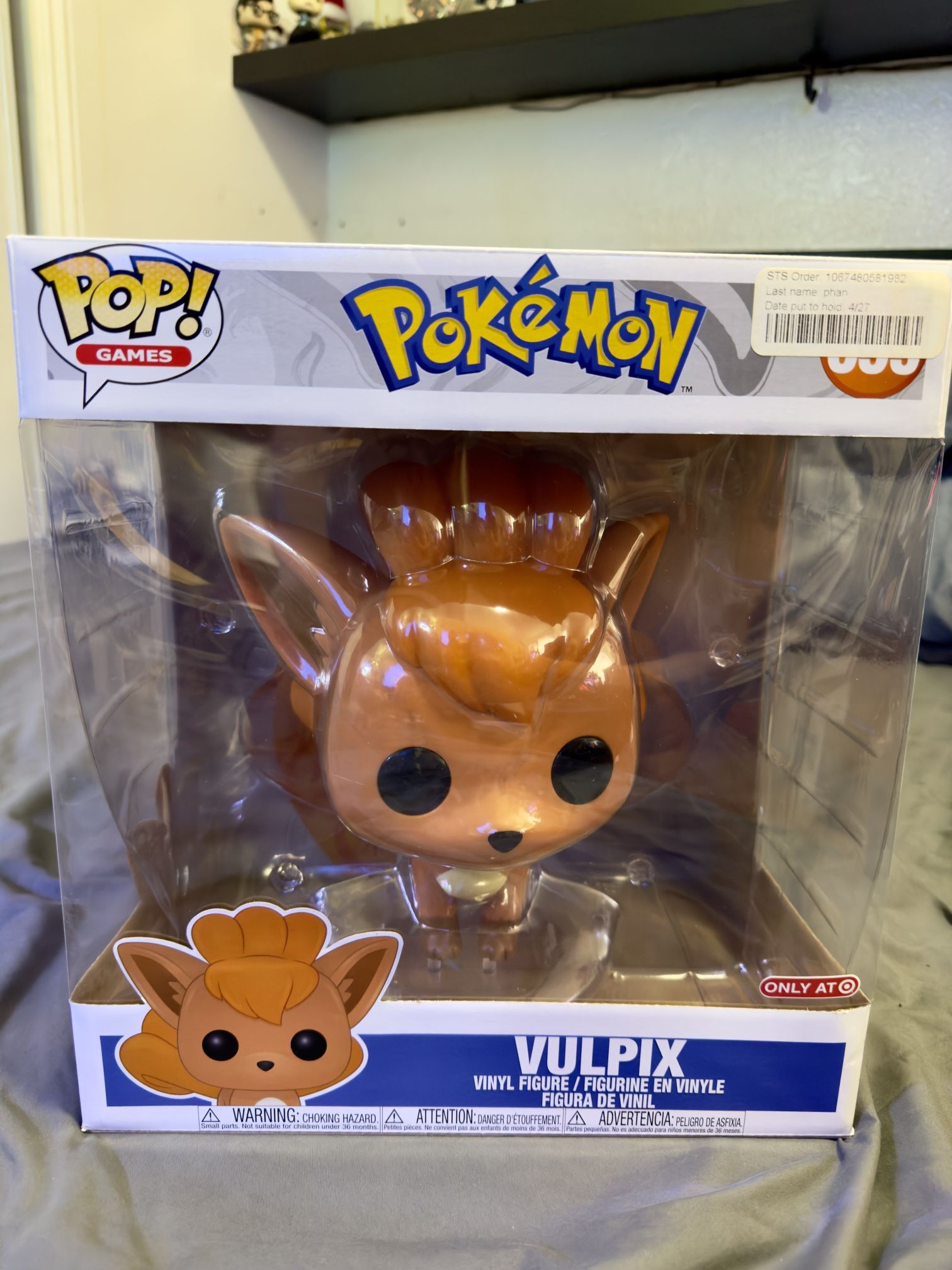 NEW Pokemon Jumbo 10 Inch Vulpix Funko Pop Limited Time Item Target Exclusive