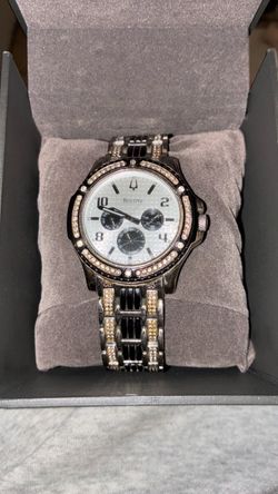 Bulova silver crystal
