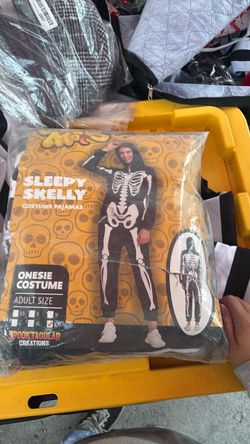Adult Sleepy Skelly Costume Pajamas(2XL)