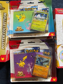 Pokémon 30th Celebration Tech Sticker Collection x2