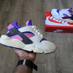 Nike Air Huarache Blue Joy Pink Sz 12