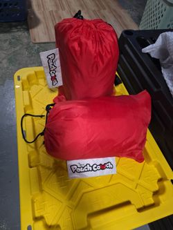 The Official Pouch Couch Inflatable Lounger – Red