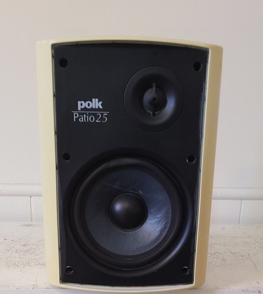 Single Polk Audio Patio 25 All-Weather Outdoor Speaker