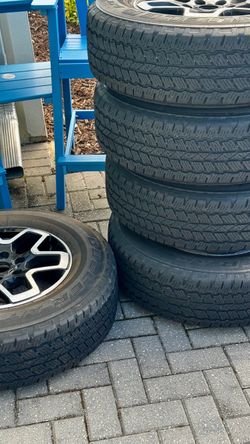 18” Wheels and Bridgestone Dueler A/T 255/70r18 (Set of 5)