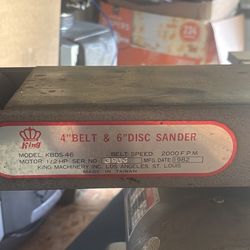 Belt And Disc Sander