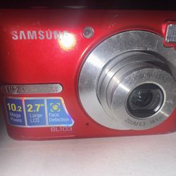 SAMSUNG DIGITAL CAMERA MODEL BL103-RED -10.2 MEGA PIXEL