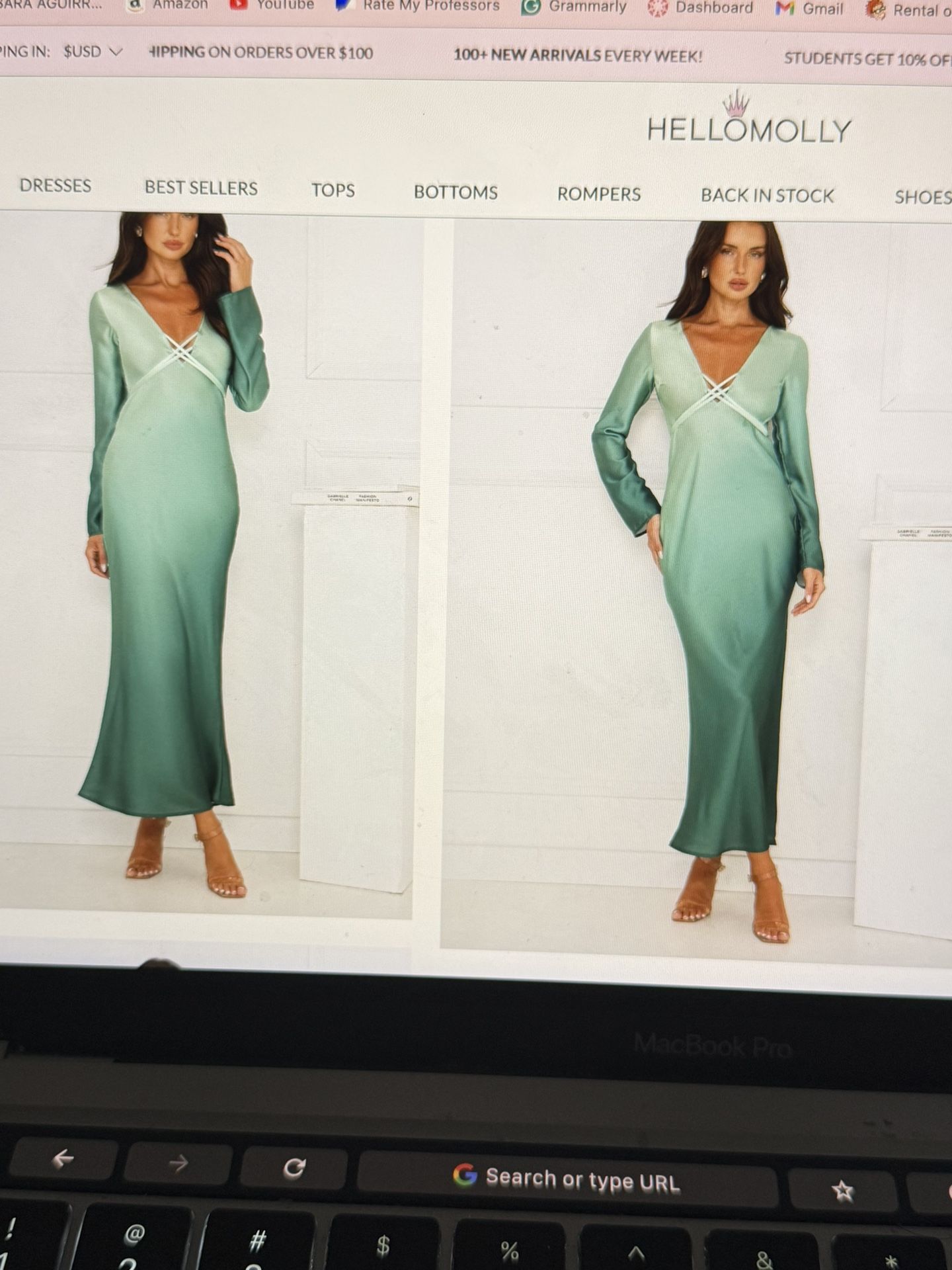 Hello Molly Satin Dress