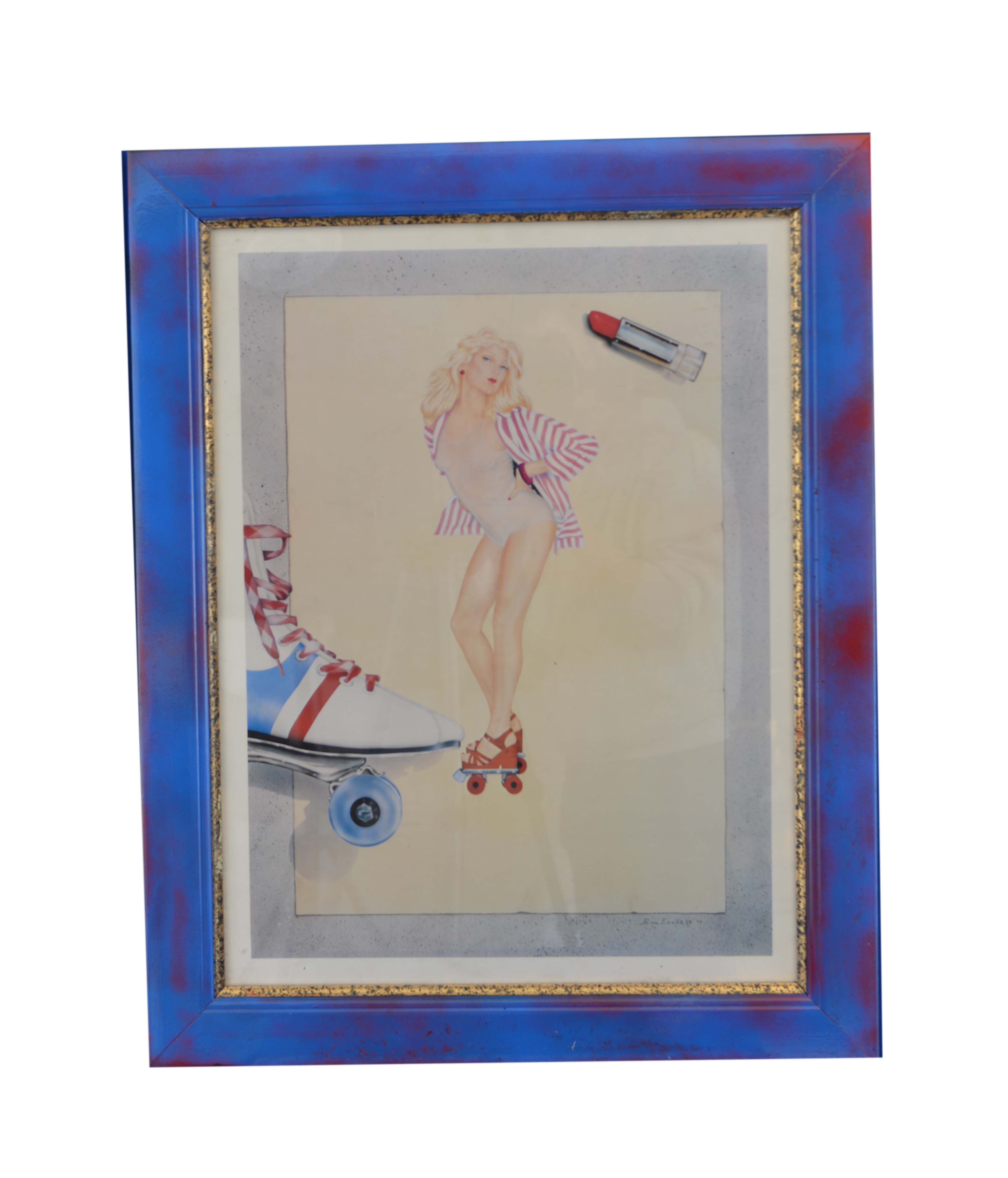 Roller Skate Serigraph by Ron Edward (Dated '79)