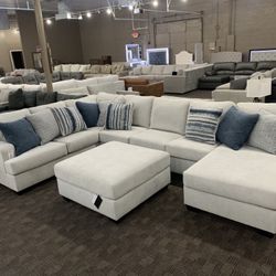 Big Cream White Sectional NEW 
