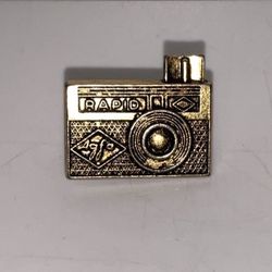 Vintage Collectible Pin AGFA RAPID Camera Advertising Nice!