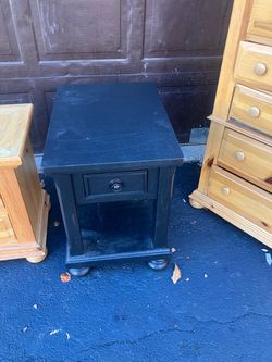 Black nightstand