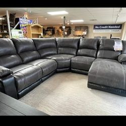 20A1S06*__ Slate Reclining Sectional With Chaise * Brand New * In Stock  *P A Y   E A S I L Y