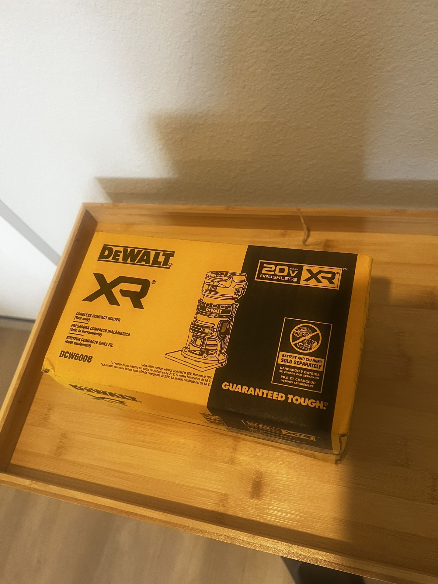 DEWALT XR 1/4-in Variable Speed Brushless Fixed Cordless Router