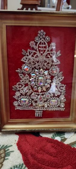 Christmas Bejeweled 8x6 Decor 