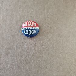 Vintage Nixon & Lodge Campaign Button 