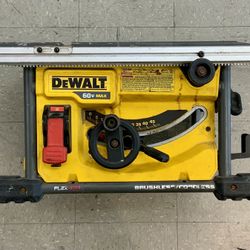 Dewalt 60v Flexvolt Brushless 8 1/4 Inch Table Saw DCS7485 Tool Cordless Framing Trim Sheet Cut Wood plywood Saw Blade woodworking Metal Construction