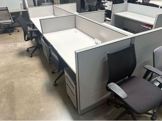 100s of new used and refurbished cubicles Starting at $275 per station used