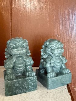 Jade lions