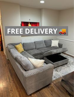 •Free Delivery• Costco Sectional Couch