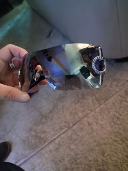True Religion rimless shield glasses
