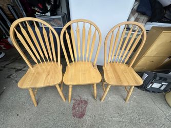 I have 5 Wooden  Chairs For Sale 