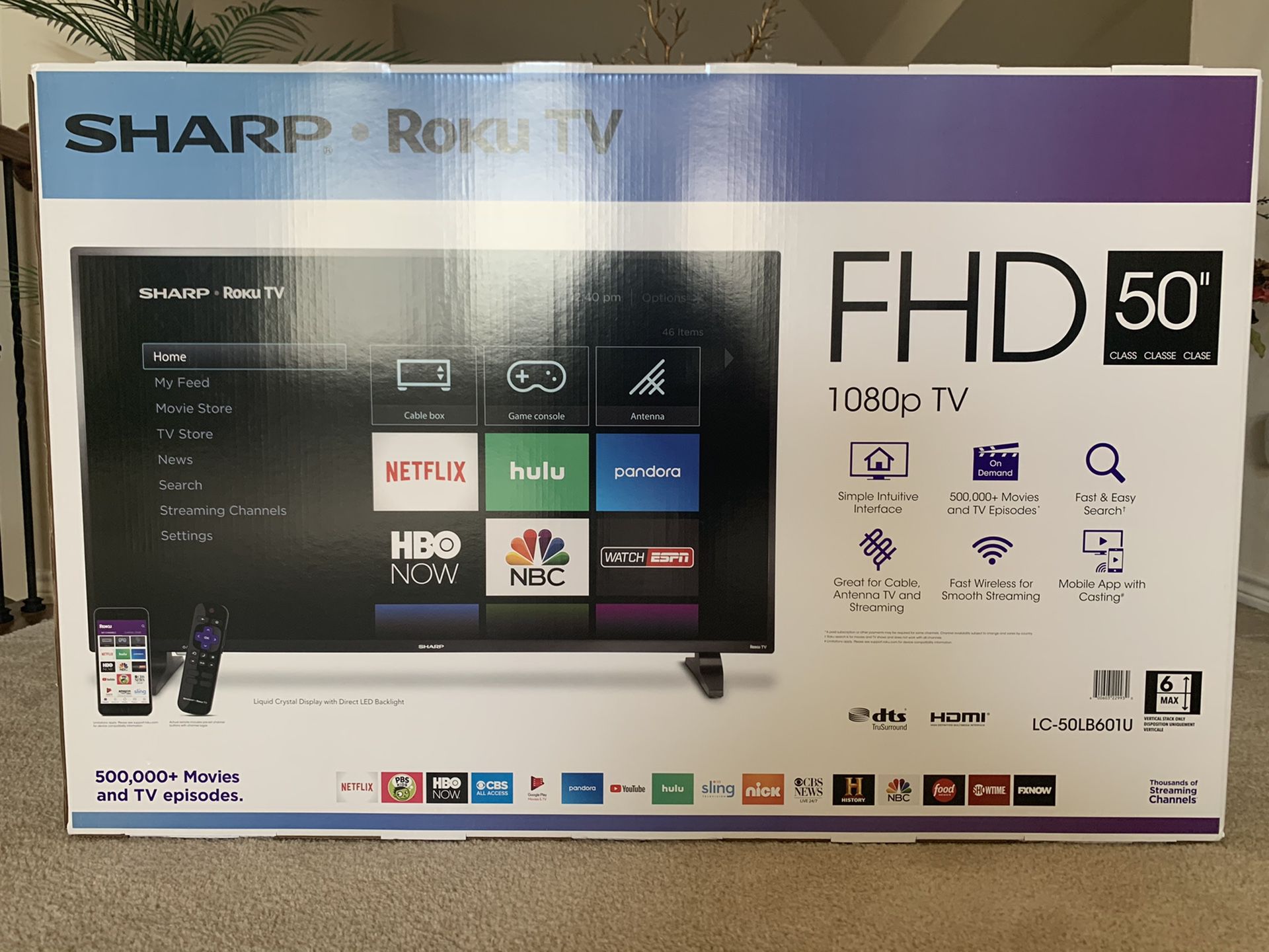 Sharp 50” 1080p Smart TV